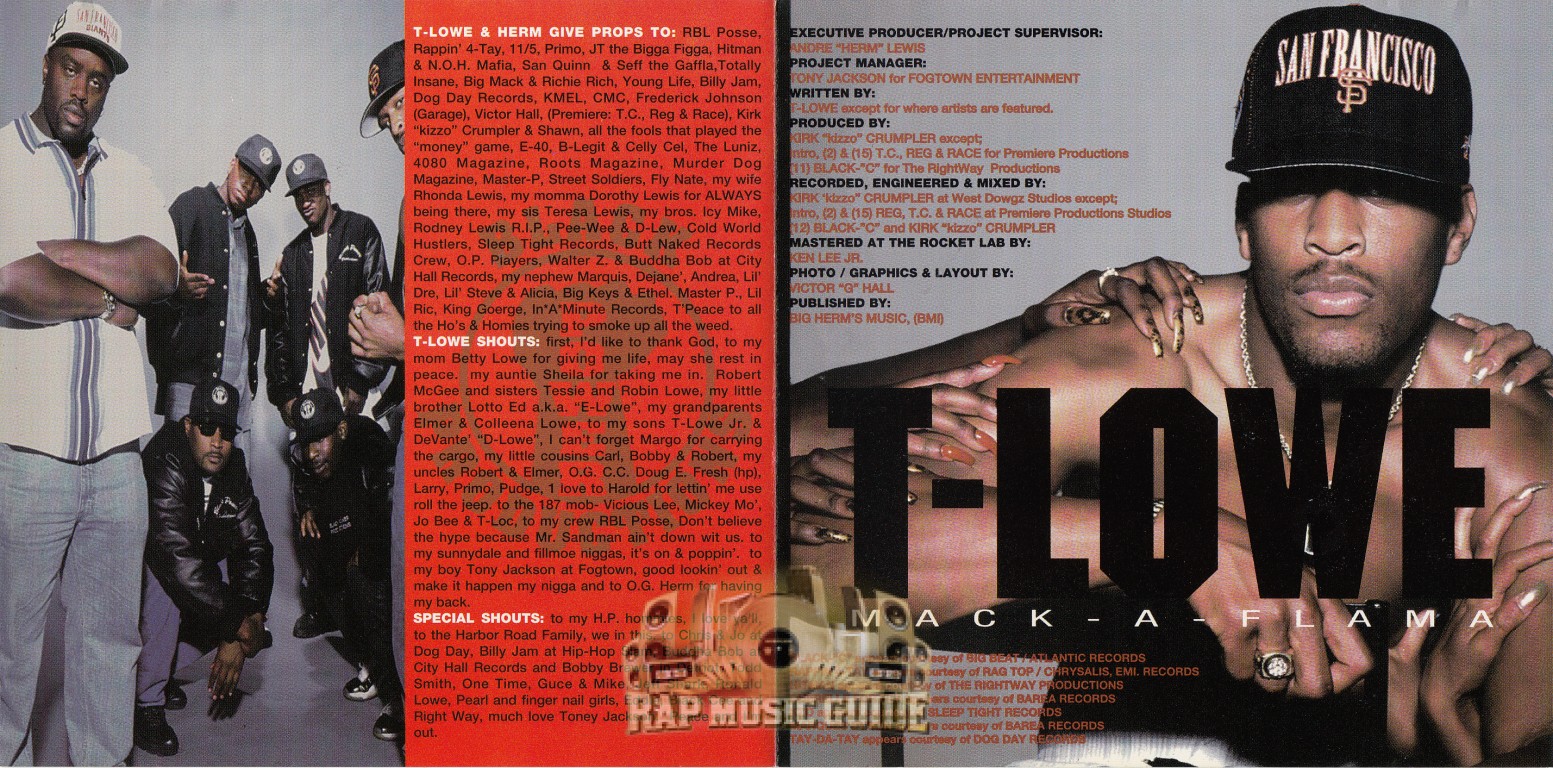 T-Lowe - Mack-A-Flama: 1st Press. CD | Rap Music Guide